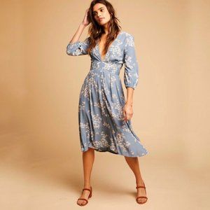 Faithfull the Brand Chloe Floral Midi Dress